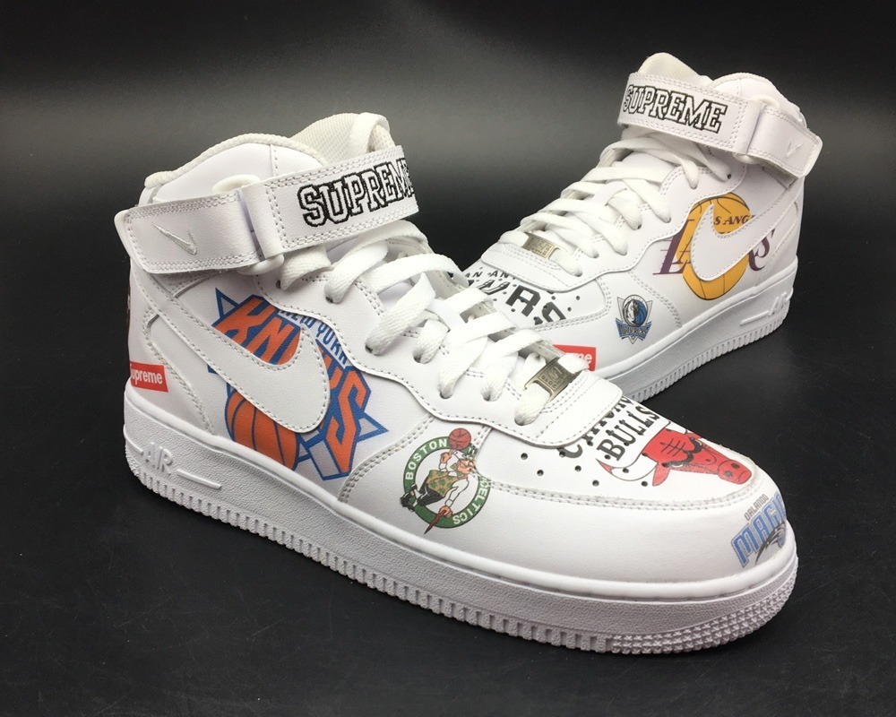 supreme nike nba teams air force 1 mid