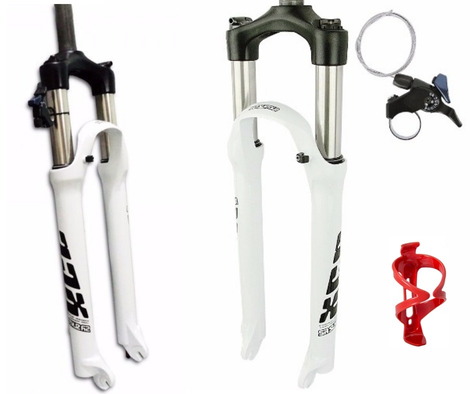 Suspensão Sr Suntour Xcr 32 Suspensão Suntour Xcr32 100mm Aro 29 Trava Guidão+brinde Bra - R$ 569