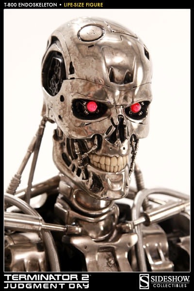 T 800 Endoskeleton Terminator Tamano Real Sideshow 191 000 00