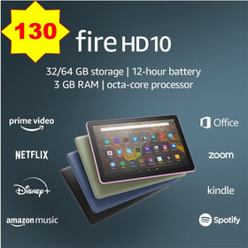 Tablet Fire Hd 10 Amazon, 32 Gb 10.1  1080p Full Hd 3 Gb Ram