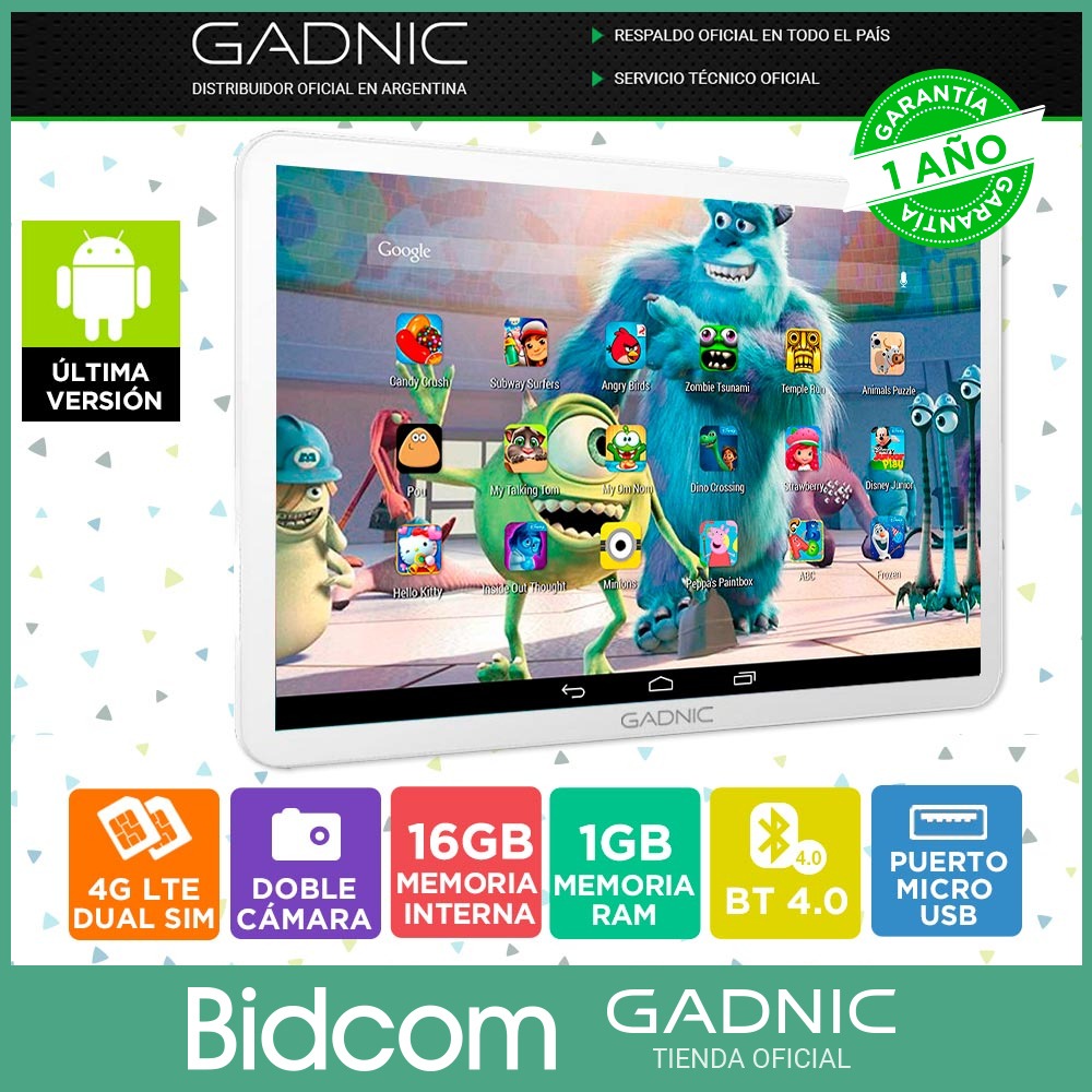 Tablet Gadnic 7 Hd Niños Kids Con Funda Anti Golpes Gratis - como tener 300k de robux gratis facil y rapido 2019 youtube