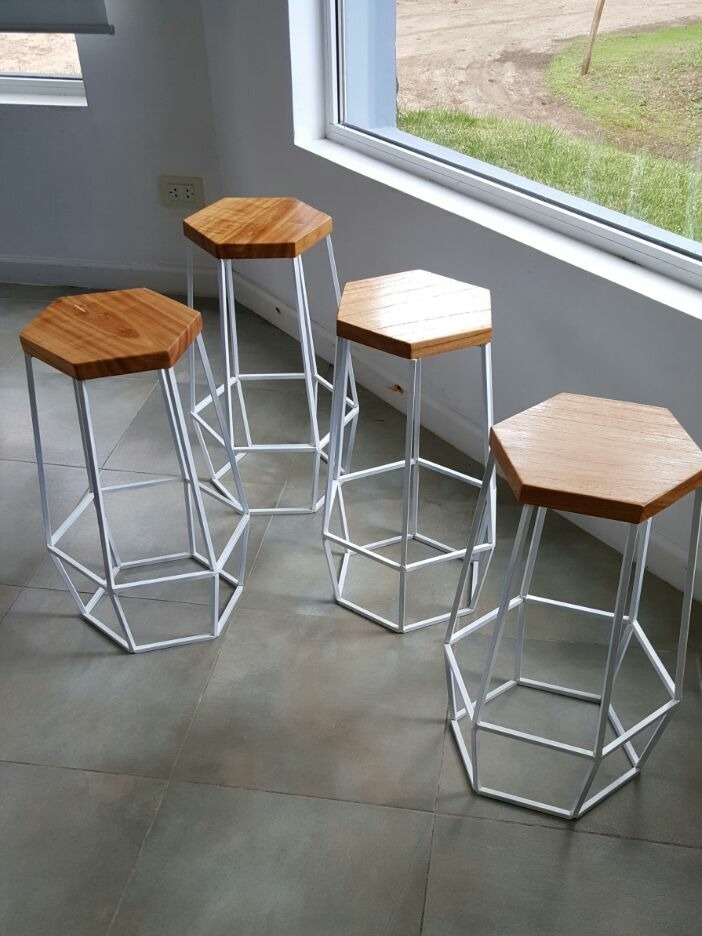 Taburete Hexagonal Barra Cocina | Diseño 903 | - Simplestuff ... Taburete Hexagonal Barra Cocina | Diseño 903 | - Simplestuff ...