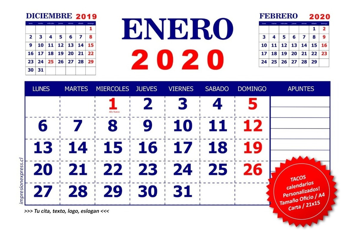 Calendario Taco para Imprimir en Argentina: ¡Organiza tu vida fácilmente! Calendario Taco para Imprimir en Argentina: ¡Organiza tu vida fácilmente!