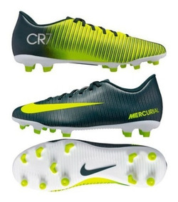 taquetes nike mercurial verdes fosforescentes