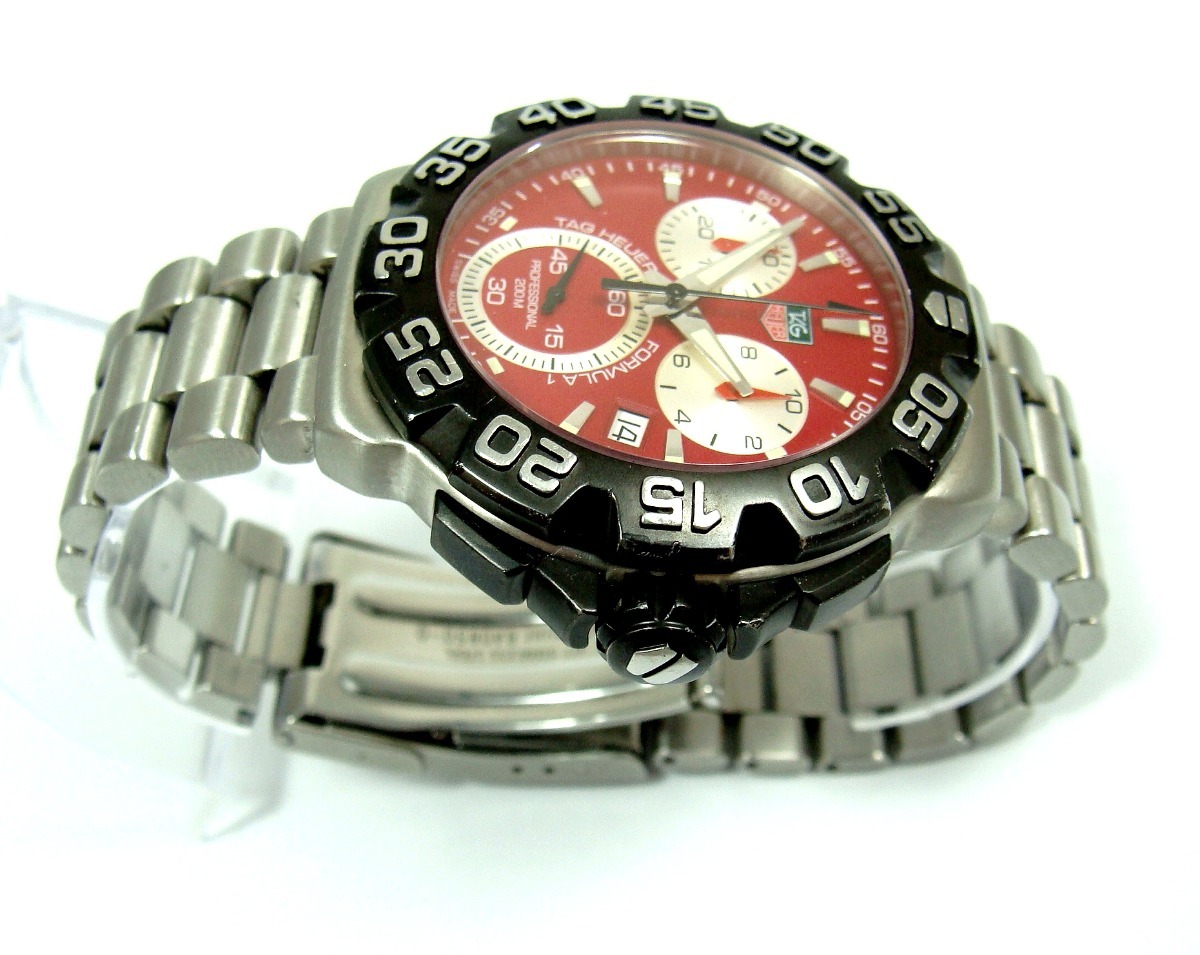 Tag Heuer Formula 1 Cronógrafo Aço-aço Vermelho Cah1112 ! - R$ 3.495,00 em Mercado Livre