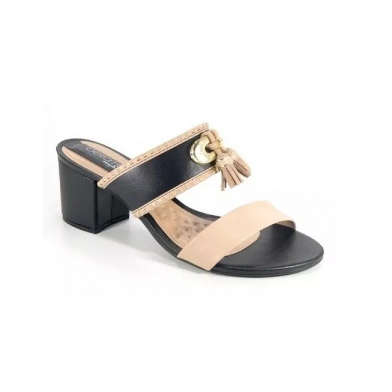 Tamanco Feminino Beira Rio 8317101 Salto Grosso - Preto - R$ 119,90 em Mercado Livre
