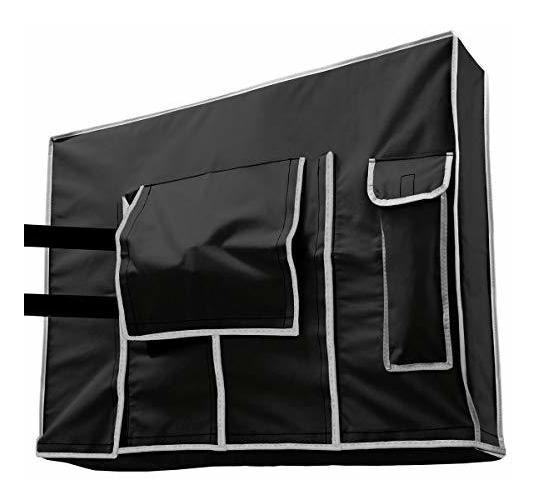 Outdoor TV Cover 22-24 inch Waterproof Cover Protector with Scratch Resistant Interior fits for Most TV Mounts and Stands TVs Black