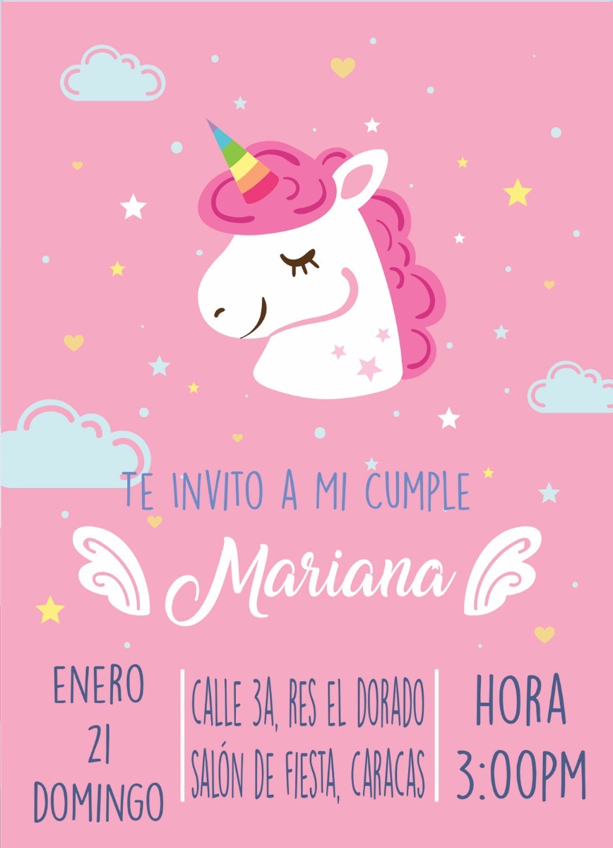 Tarjetas De Cumpleaños Para Imprimir De Unicornio Tarjetas De Cumpleaños Para Imprimir De Unicornio