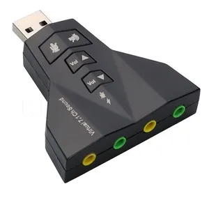 Tarjeta De Sonido Externa Usb 7.1 Virtual 3d, Dual Audio/mic