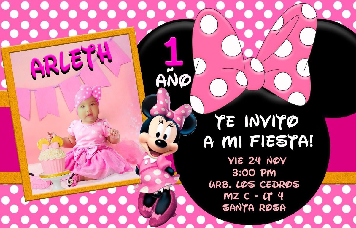 Tarjetas De Cumpleaños Minnie Tarjetas De Cumpleaños Minnie