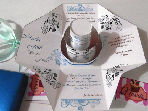 tarjeta invitacion caja explosiva para boda con torta 3d tarjeta de invitacion cumpleanos