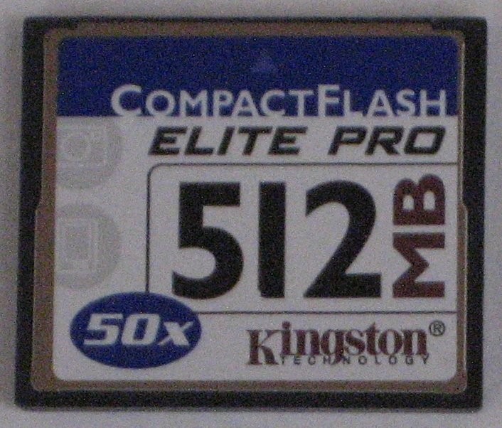 Kingston 512 Mb Tarjeta Flash Compacta.