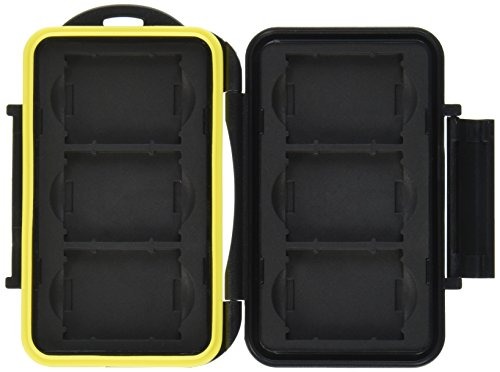 Jjc mc-xqd6 Impermeable Tarjeta De Memoria Estuche Protector Para 6 Xqd Tarjetas