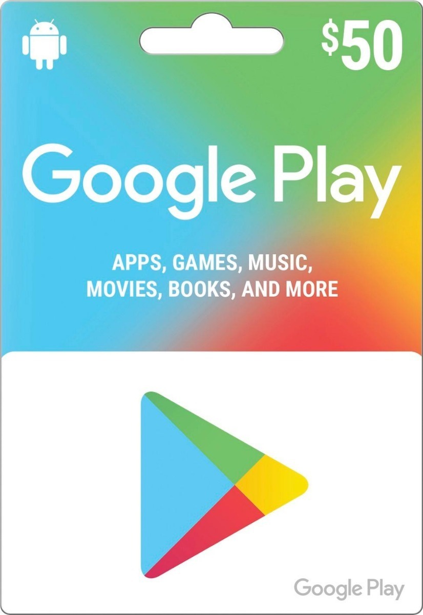 Tarjeta Prepago Google Play 50 Usd Dolares Codigo Original