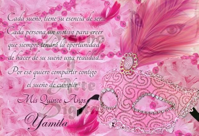 fondo para invitaciones de 15 años