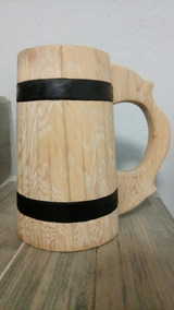 Madera De Vikingo Tarro A Hecho Mano IY7yvfb6g
