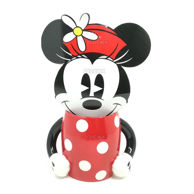 Taza De Ceramica Disney Minnie Mimi Disney 3d - $ 235.00 ...