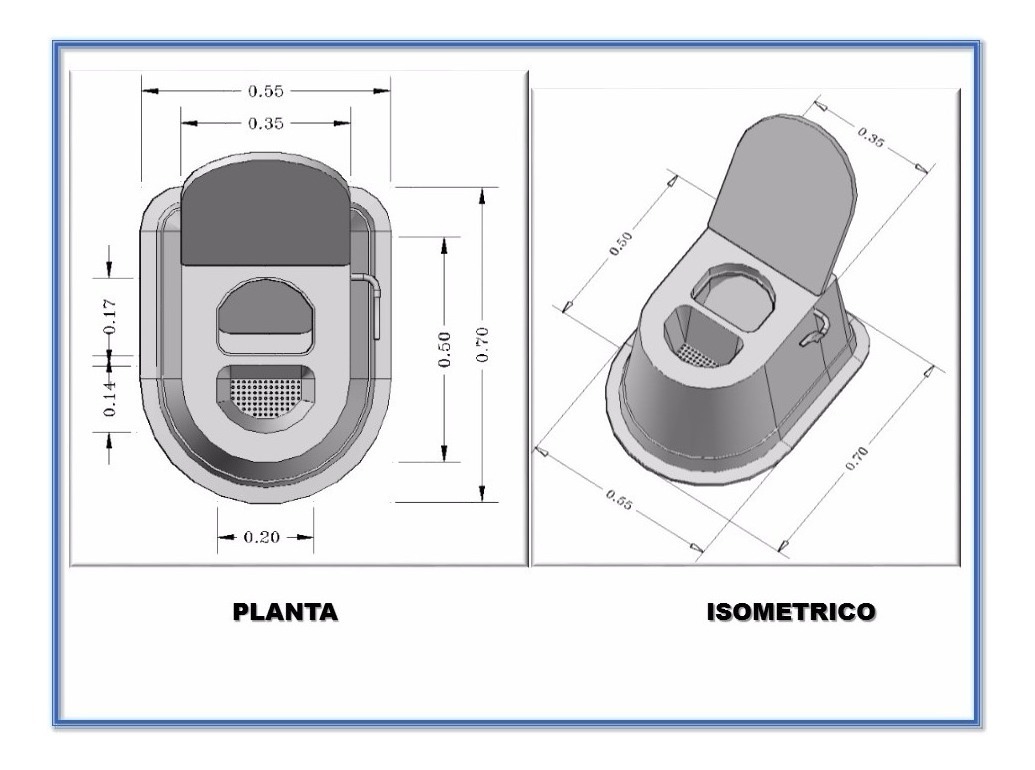 Taza Ecologica Para Baño Seco Con Tapa P/solidos - $ 1,685.00 en