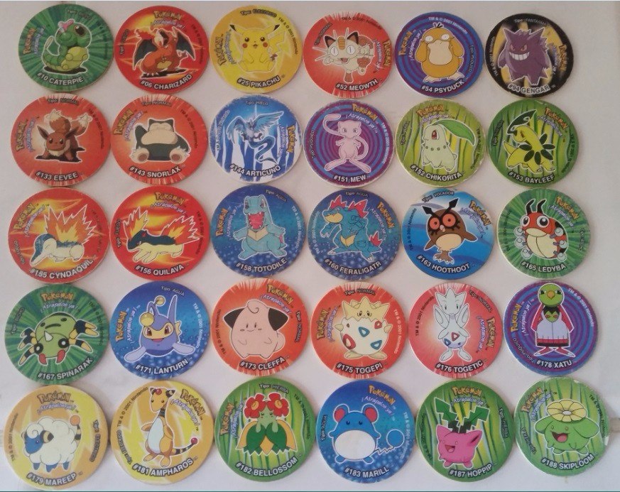 Tazos Pokémon 2001 3 Coleccionables - $ 1,500.00 en Mercado Libre