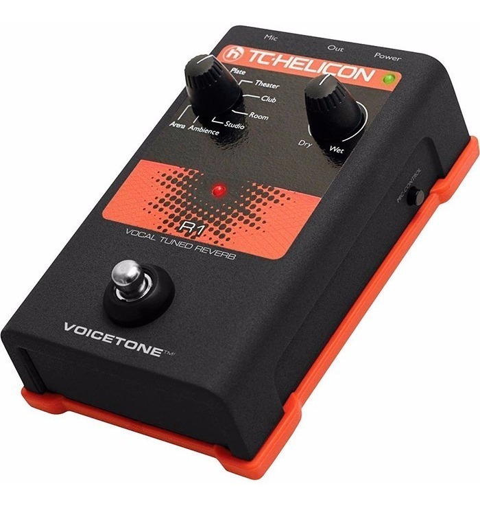 Tc Helicon Pedal Voicetone R1 Reverb Para Voz Voice Tone