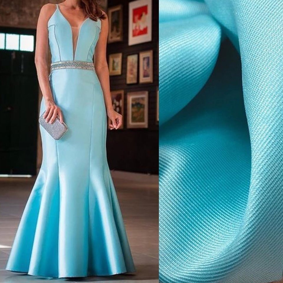 vestido zibeline azul