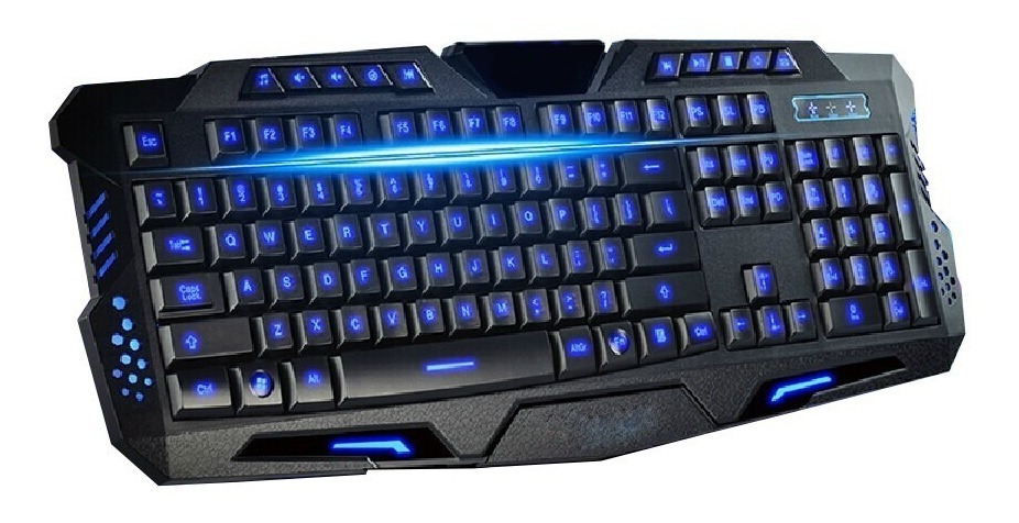 Teclado Gamer Multimídia Pc Luminoso Color Usb Frete Grátis - R$ 102,86