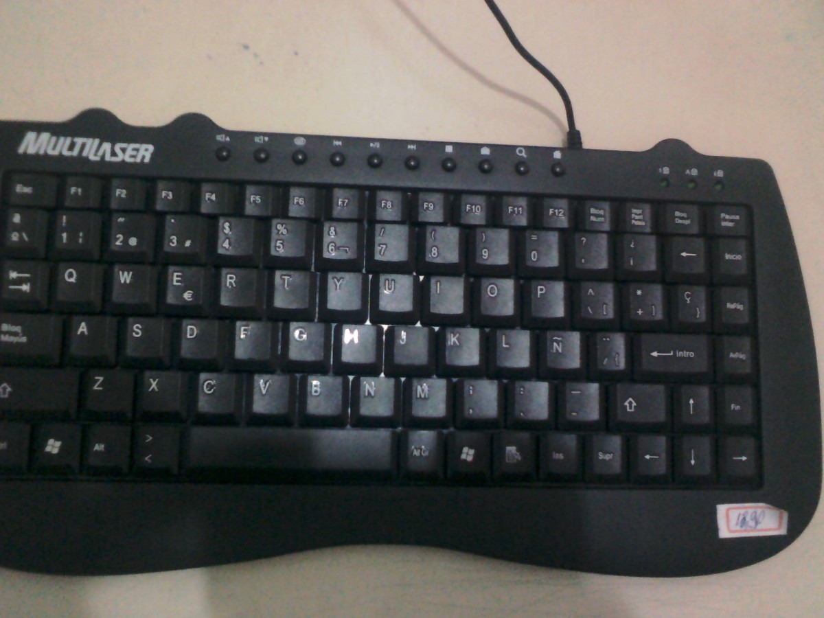 Teclado espanhol para português