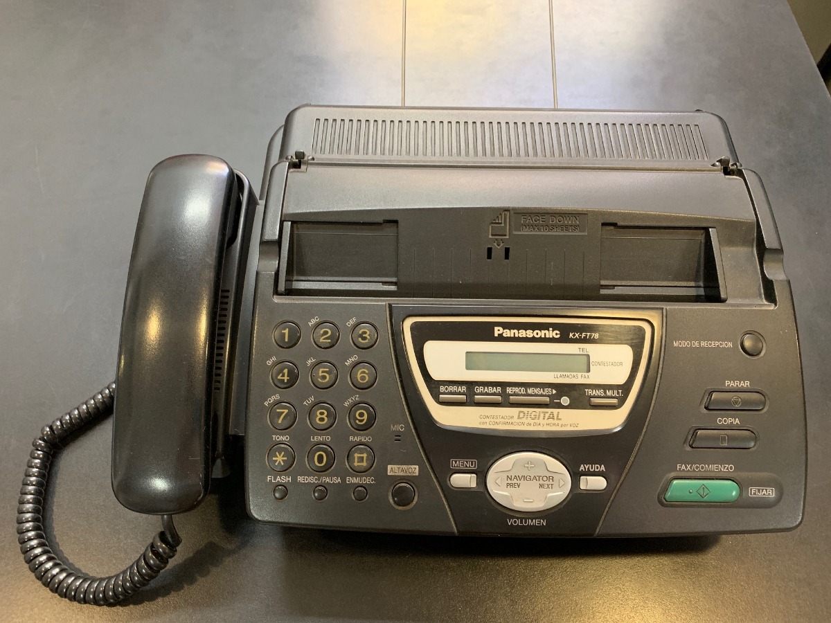 manual fax panasonic kx ft78