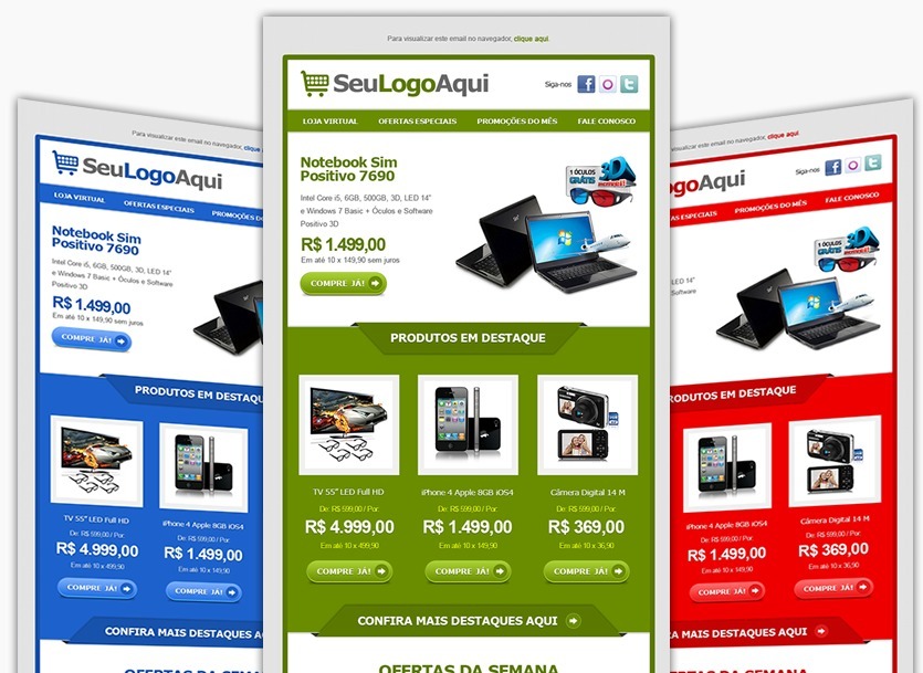 templates editavel 5 modelo html anuncio email marketing r 16 00 email marketing template