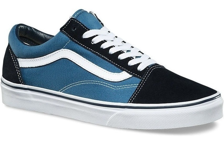 vans negro y azul