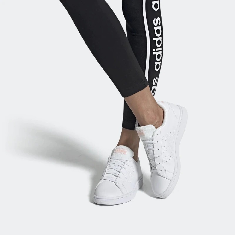 Tenis adidas Advantage Base Blanco Tallas De #22 A #27 Mujer Tenis adidas Advantage Base Blanco Tallas De #22 A #27 Mujer