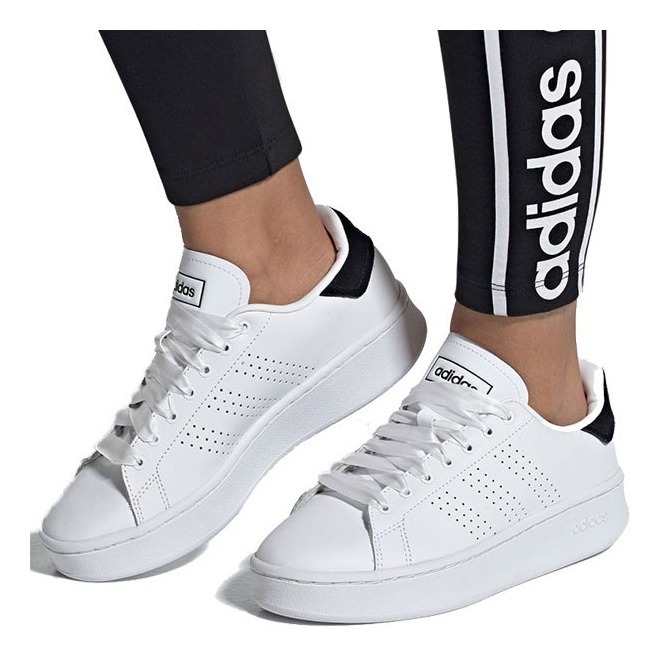 Tenis adidas Advantage Bold Blanco Tallas De #23 A #26 Mujer Tenis adidas Advantage Bold Blanco Tallas De #23 A #26 Mujer
