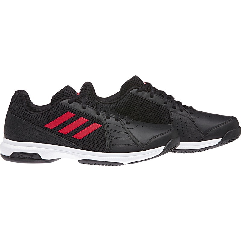 tenis adidas negros con rojo