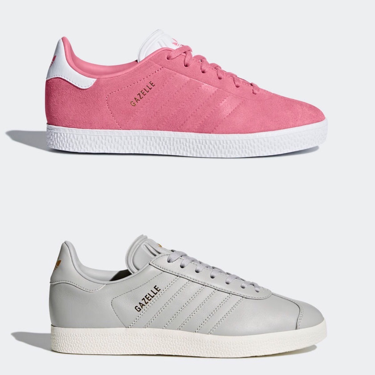 Tenis adidas Gazelle Mujer Gris Piel By9355 Look Trendy Tenis adidas Gazelle Mujer Gris Piel By9355 Look Trendy