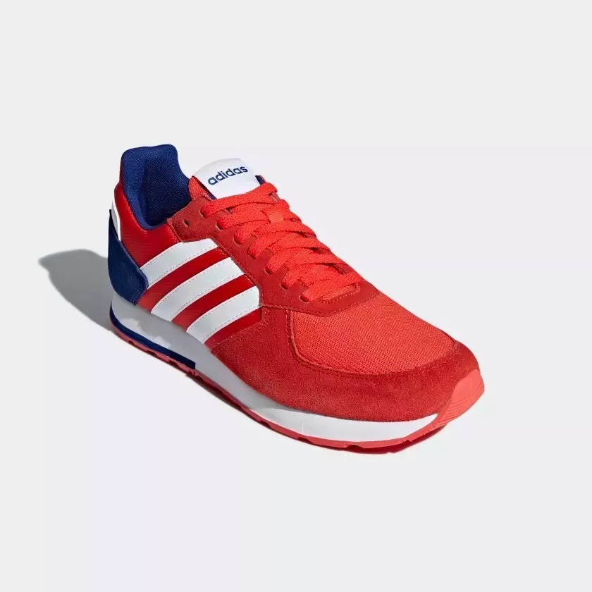 tenis adidas rojos con azul