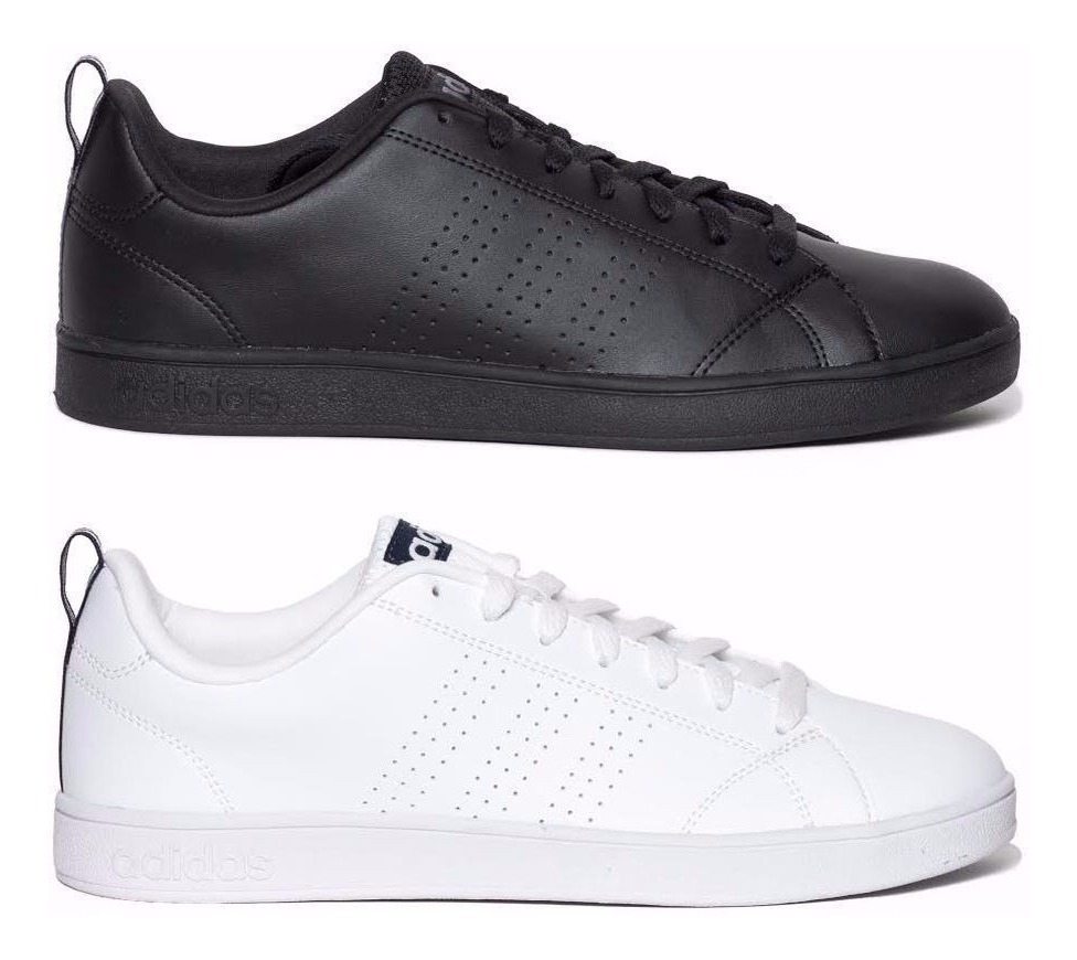 tenis adidas blancos y negros