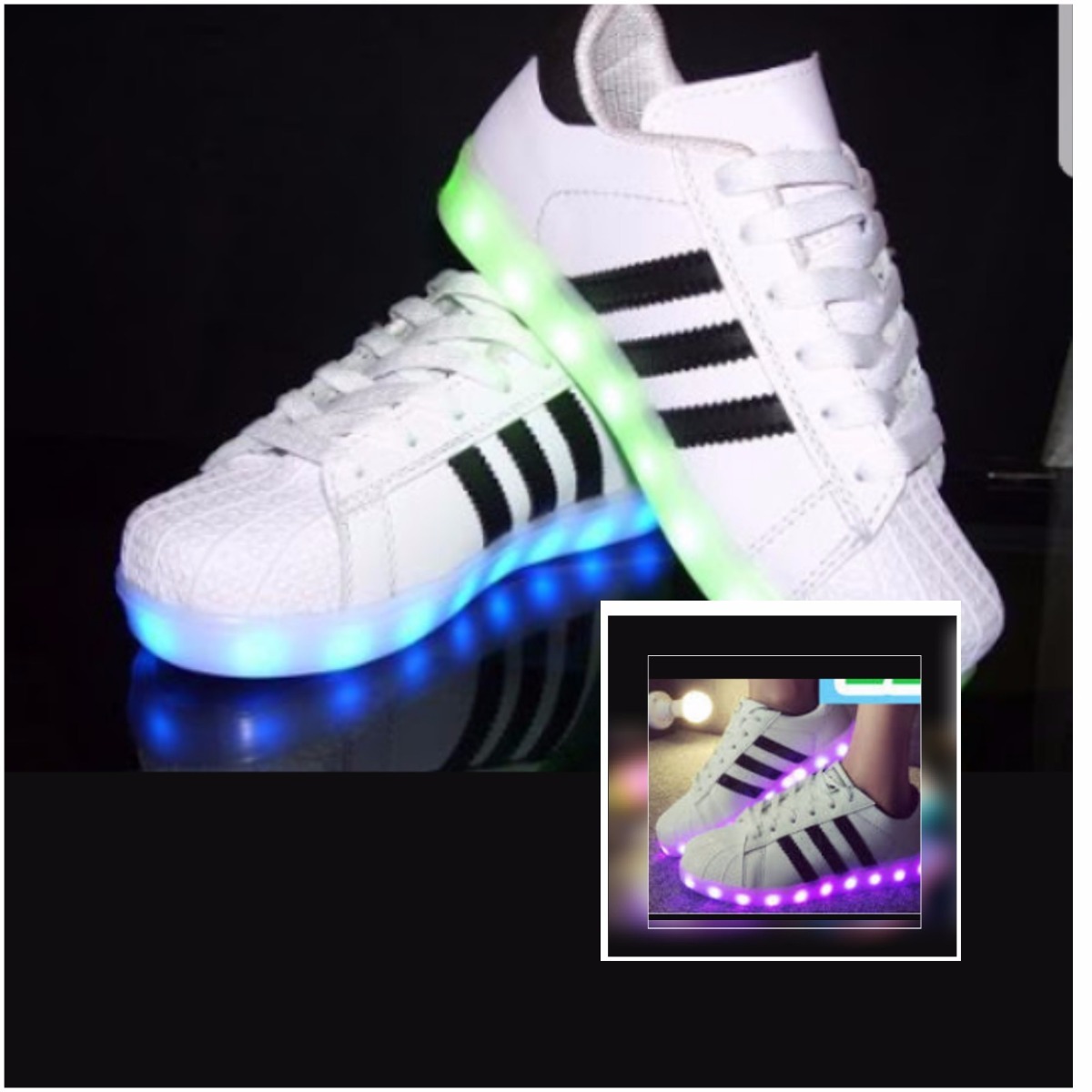 tenis led adidas