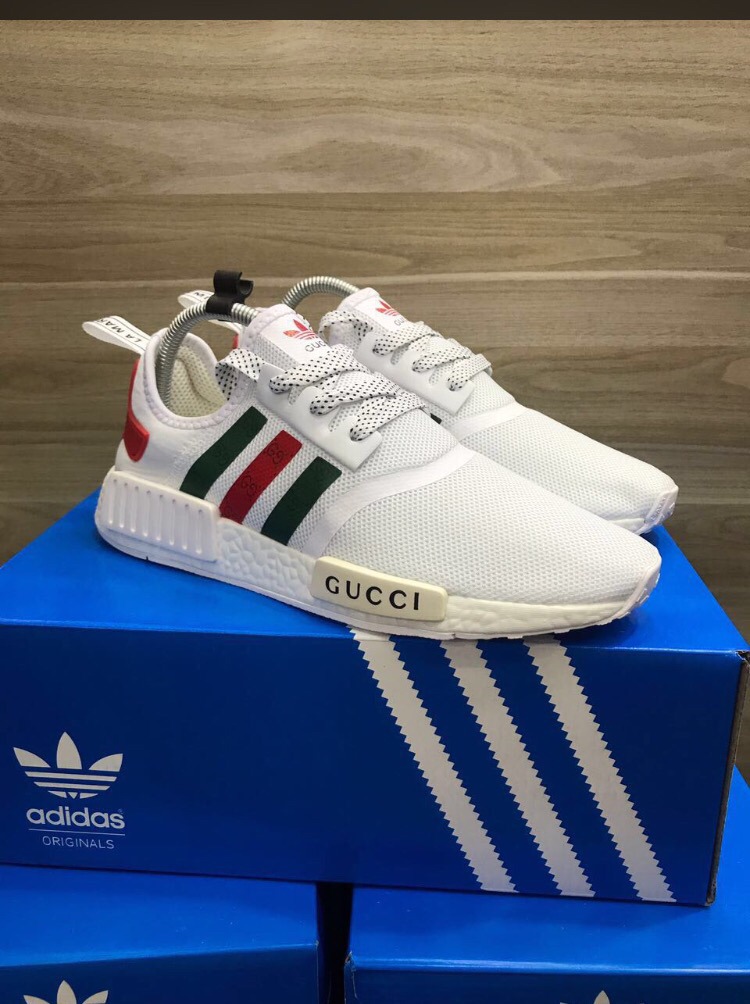 Adidas nmd r1 hp x sneakers snuff sns datamosh pack gucci