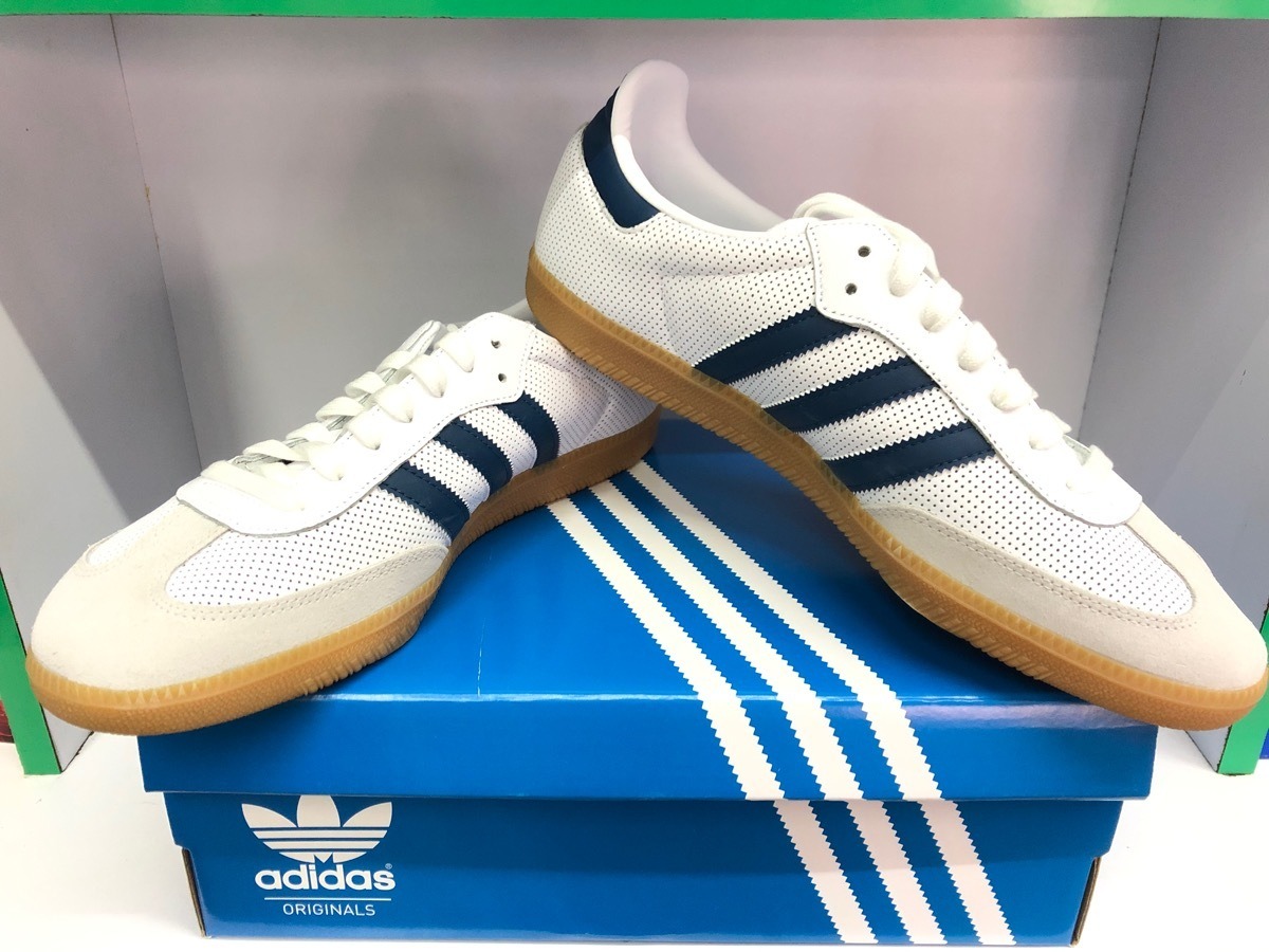 Tenis adidas Samba Og Blanco/azul No. 8.0 Mx Originales Tenis adidas Samba Og Blanco/azul No. 8.0 Mx Originales