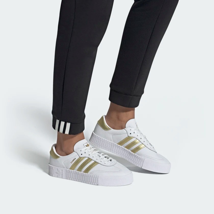 Tenis adidas Sambarose Blanco Mujer Nuevos Originales Tenis adidas Sambarose Blanco Mujer Nuevos Originales