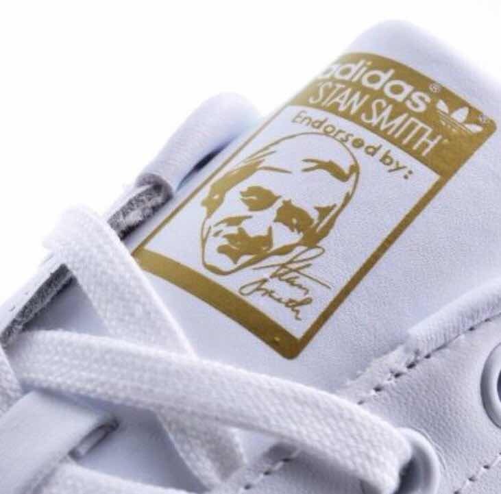 adidas stan smith blanco dorado