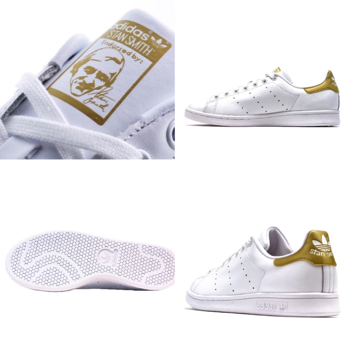 adidas stan smith doradas