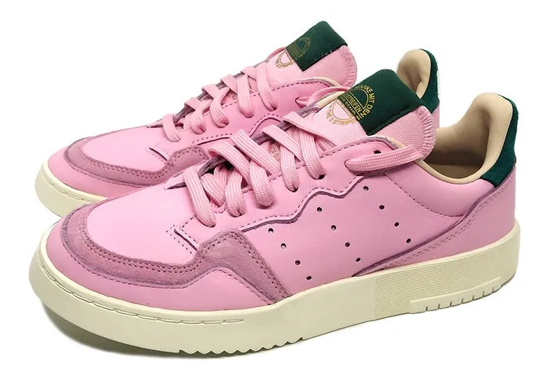 Never Retail Mx | Tenis adidas Supercourt Rosa Beige Verde Nuevo Original - $ 1,410.00