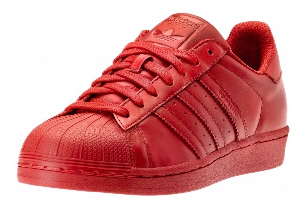 Tenis adidas Superstar Concha Rojo Original-nuevos Dama Tenis adidas Superstar Concha Rojo Original-nuevos Dama
