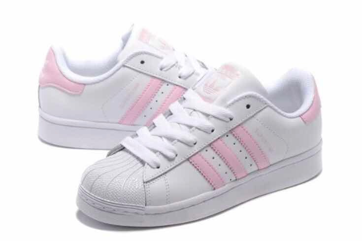 tenis adidas superstar rosas