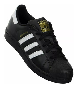 tenis adidas mujer superstar negro