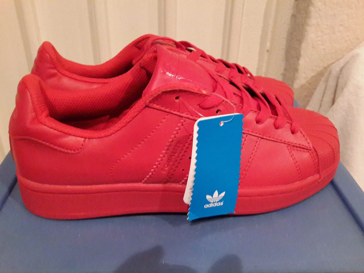 tenis adidas superstar rojos