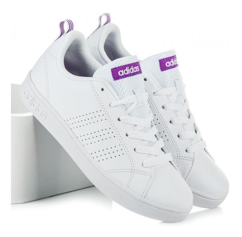 Tenis adidas Vs Advantage Blanco-morado Dama Tenis adidas Vs Advantage Blanco-morado Dama