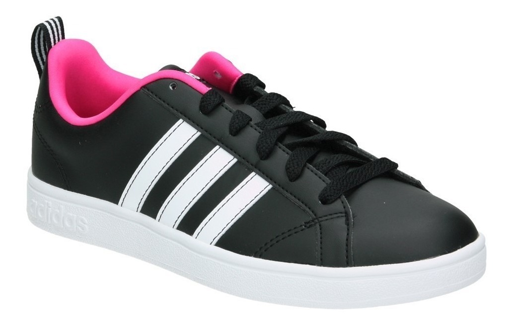 Tenis adidas Vs Advantage Negro Blanco Fiusha Dama Bb9623 Tenis adidas Vs Advantage Negro Blanco Fiusha Dama Bb9623