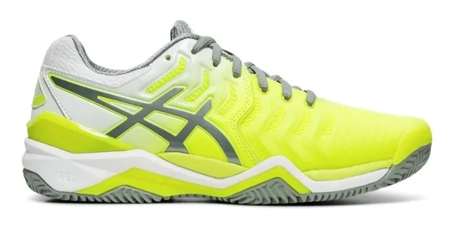 Gil Tenis | Tenis Asics Gel Resolution 7 Clay - Verde Limão E Cinza - R$ 499,00